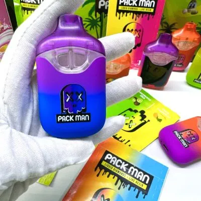 Empty PACKMAN 1G Dual LED Disposable Vape high quality