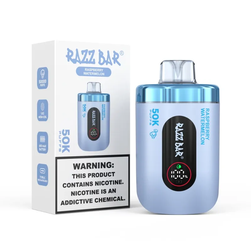 info-800-800 Razz Bar 50000 Puffs Smart Screen Disposable Vape