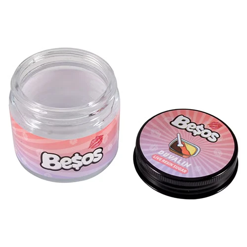 Besos 16oz Glass Jars Wax Box