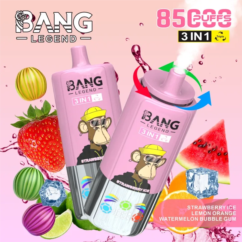 Bang 85000 Puffs 85K Legend 3-in-1 รสชาติการสลับ Vape ขายส่ง