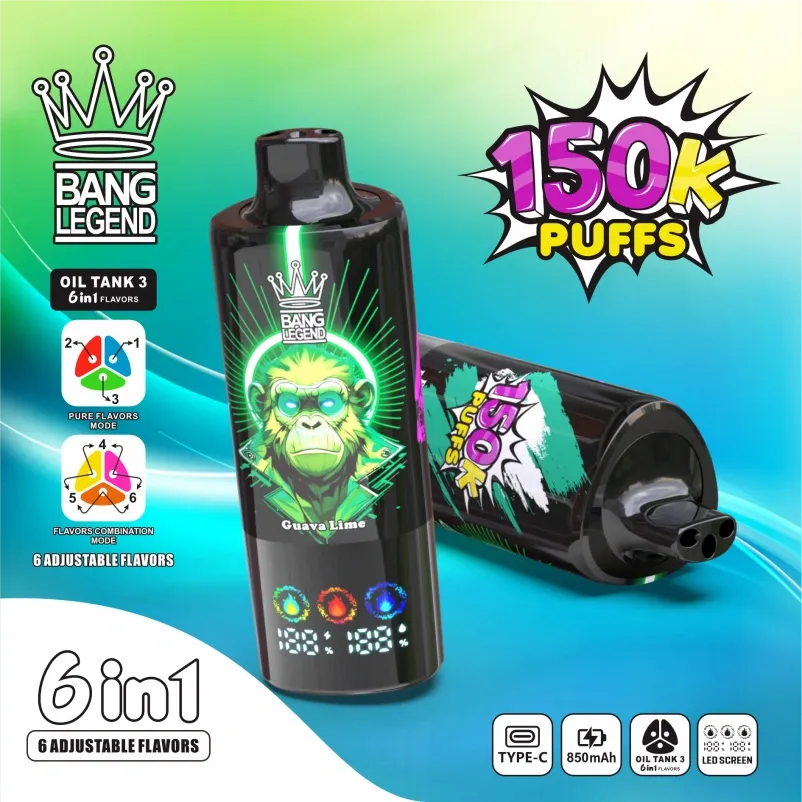 Bang Legend 150K Puffs Vape แบบใช้แล้วทิ้งขายส่ง
