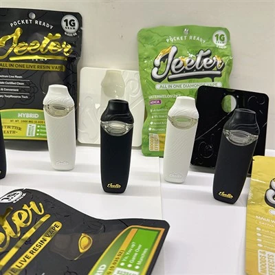 น้ำ Jeeter ใหม่ที่ว่างเปล่า All in One Vape แบบใช้แล้วทิ้ง 1G 2G